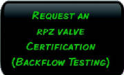 Request an RPZ Valve Certification