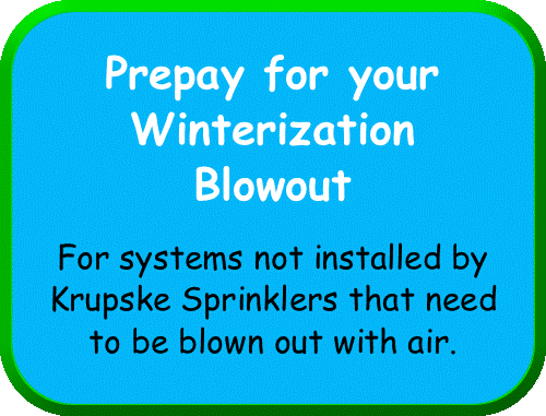 Prepay for your winterization blowout